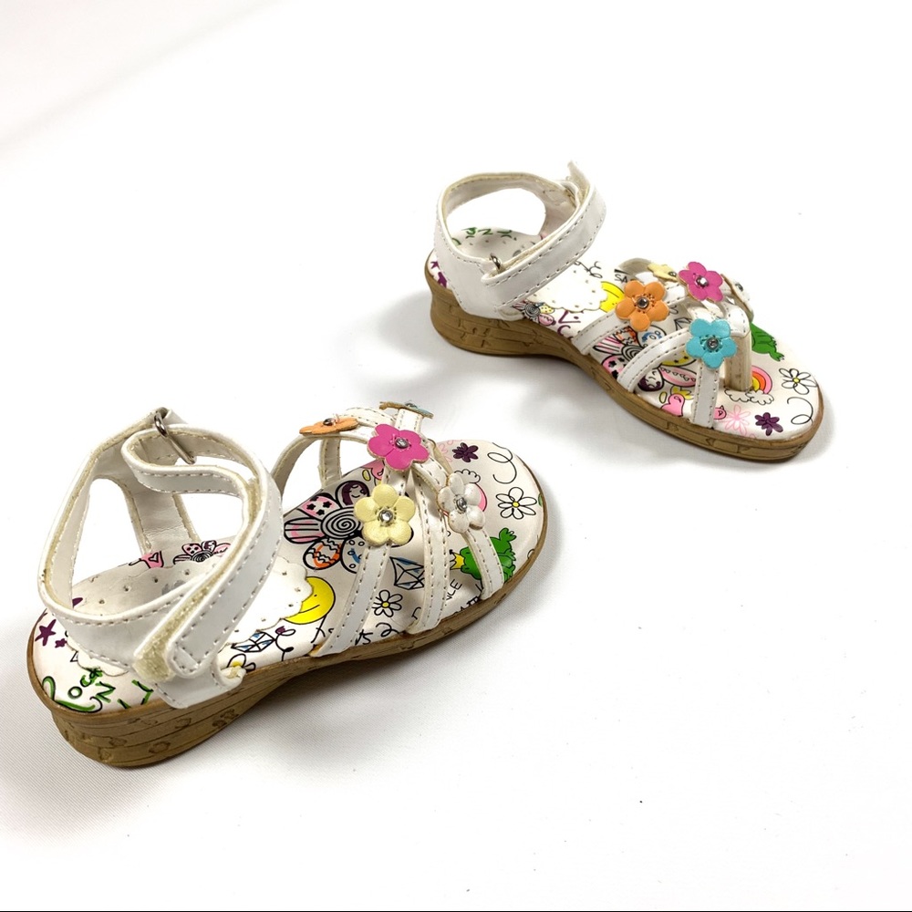 Girls Toddler tks Colorful Sandal Shoes Size 7
